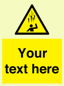 Custom Falling Ice sign